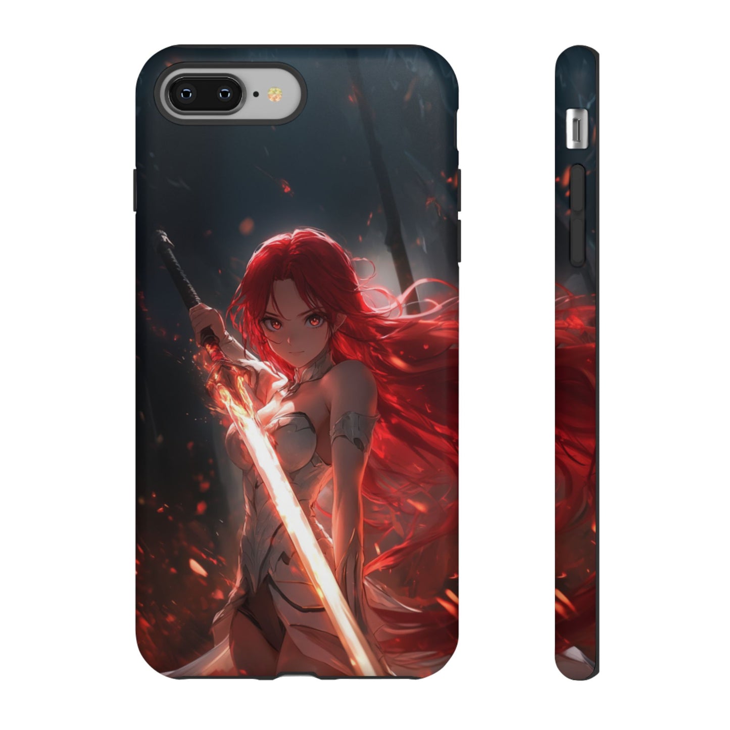 Crimson Ember Warrior – Tough iPhone Case