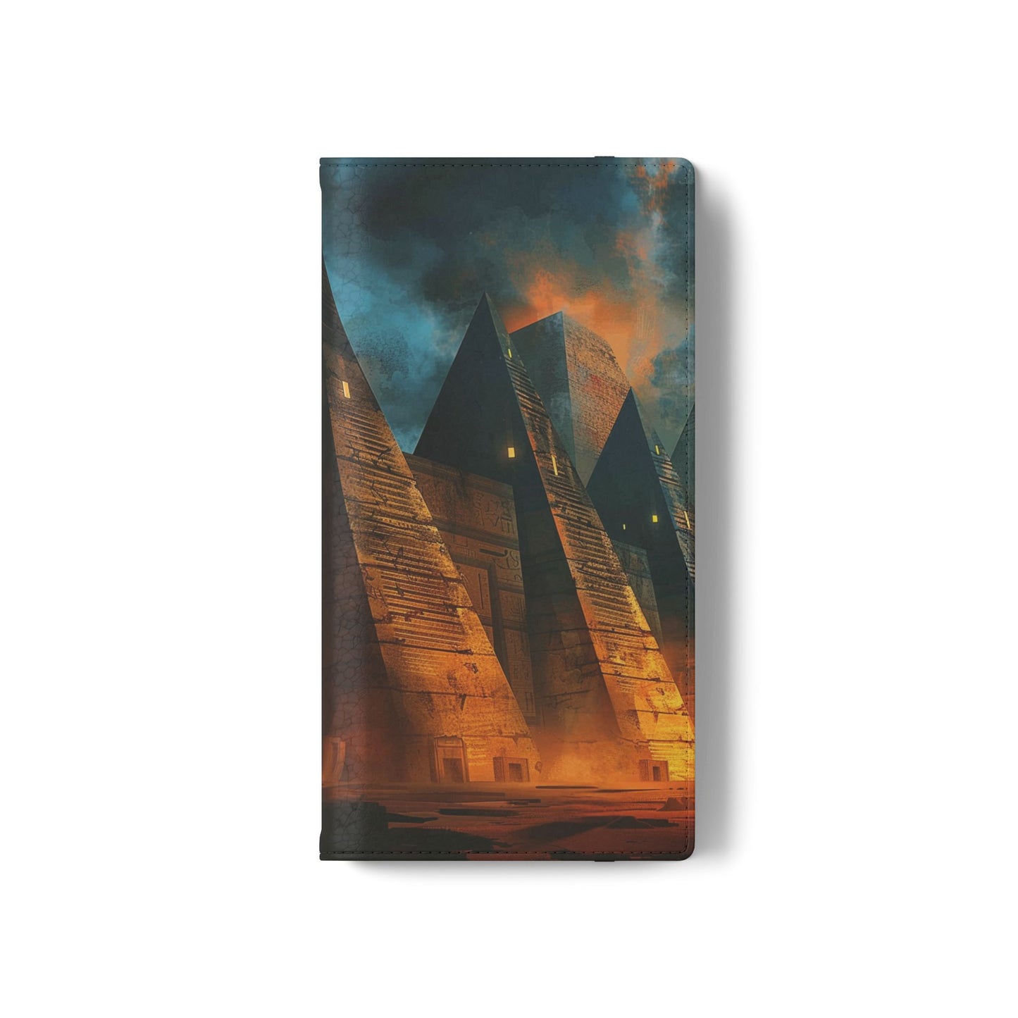 Ancient Egyptian Pyramids Sunset - Wallet Flip Case