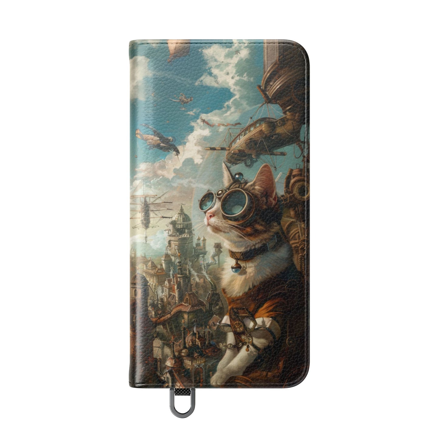 Steampunk Aviator Cat - Wallet Flip Case