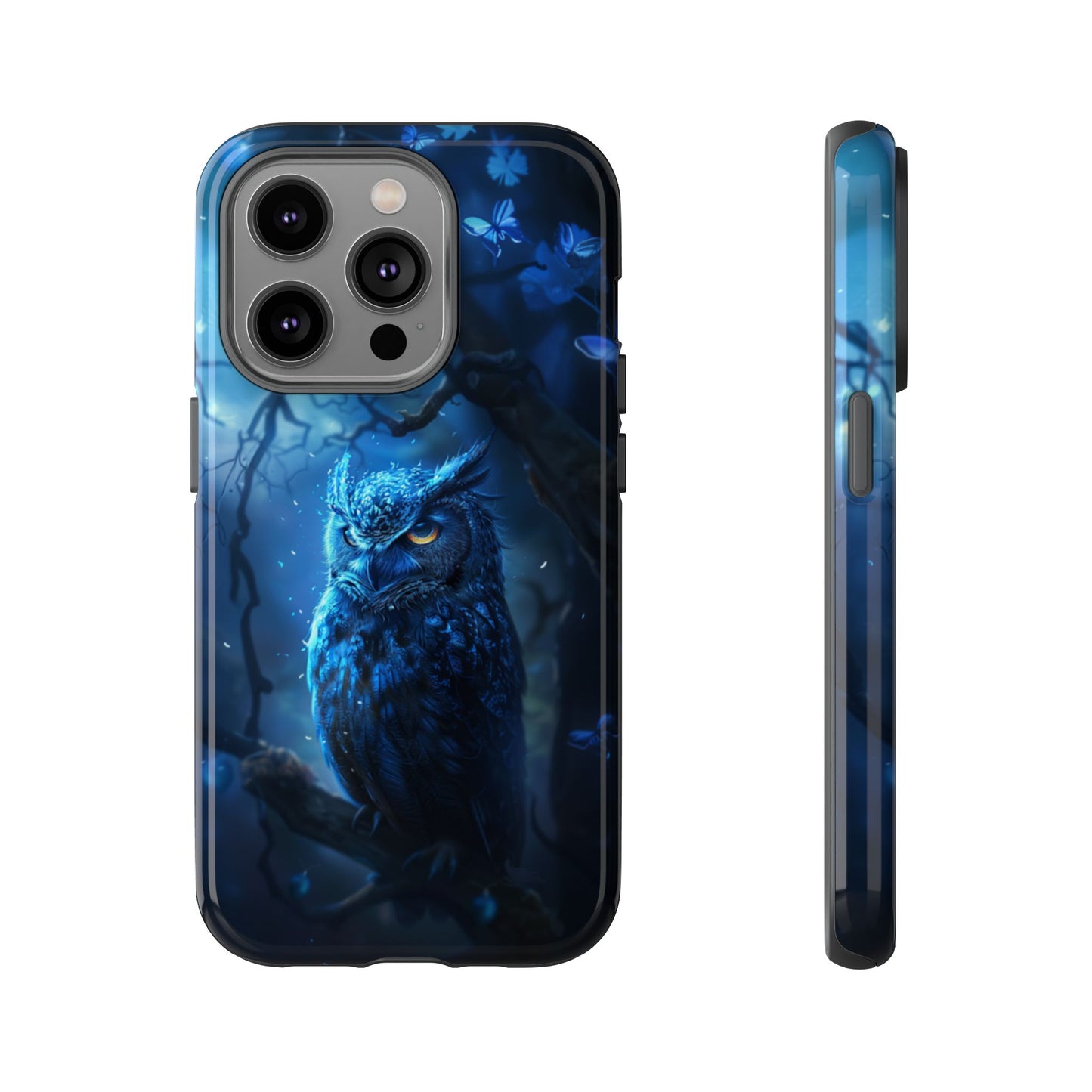 Azure Nocturne Owl – Tough iPhone Case