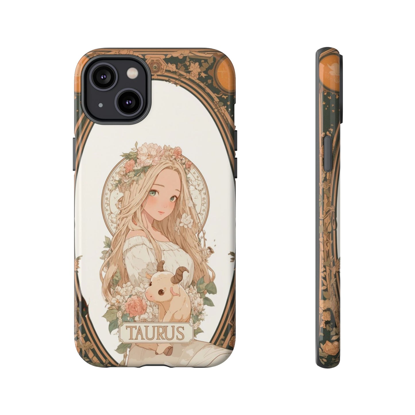 Taurus Floral Maiden - Tough iPhone Case