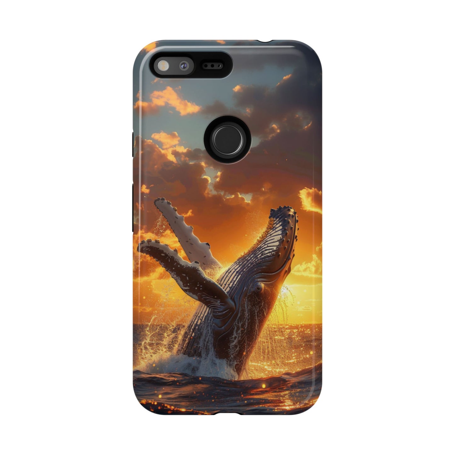 Sunset Breach Whale – Tough Google Pixel Case