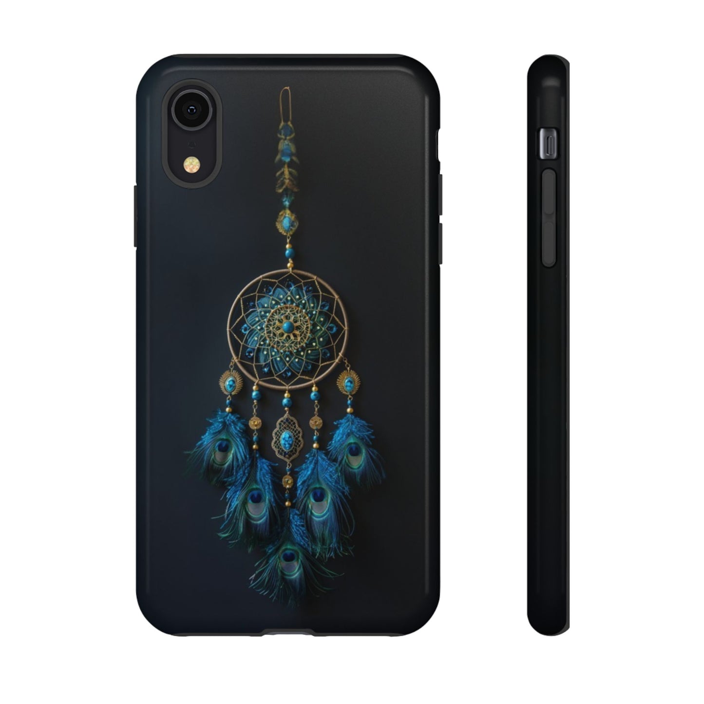 Peacock Feather Dreamcatcher - Tough iPhone Case