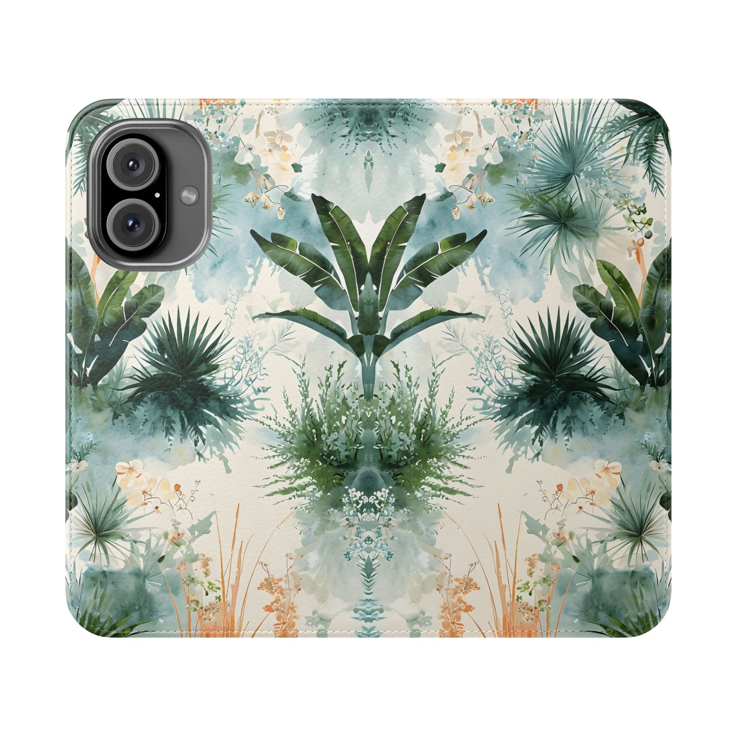 Tropical Botanical Watercolor - Wallet Flip Case