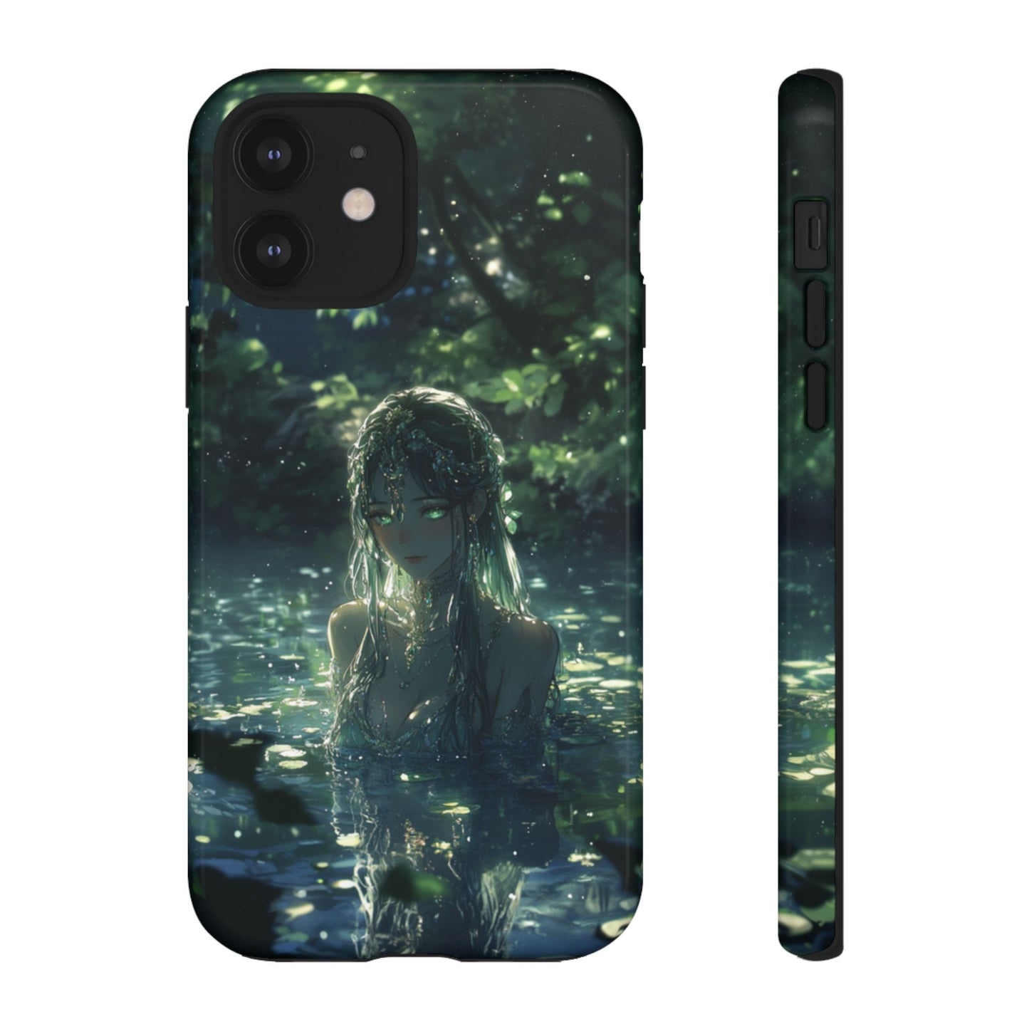 Forest Water Nymph Green Eyes Pond - Tough iPhone Case