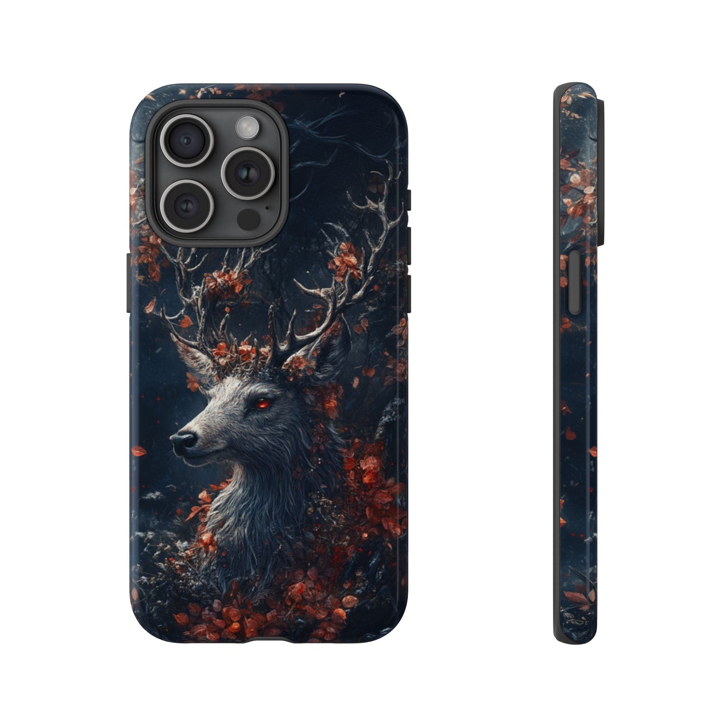 Crimson Stag Blossom – Tough iPhone Case
