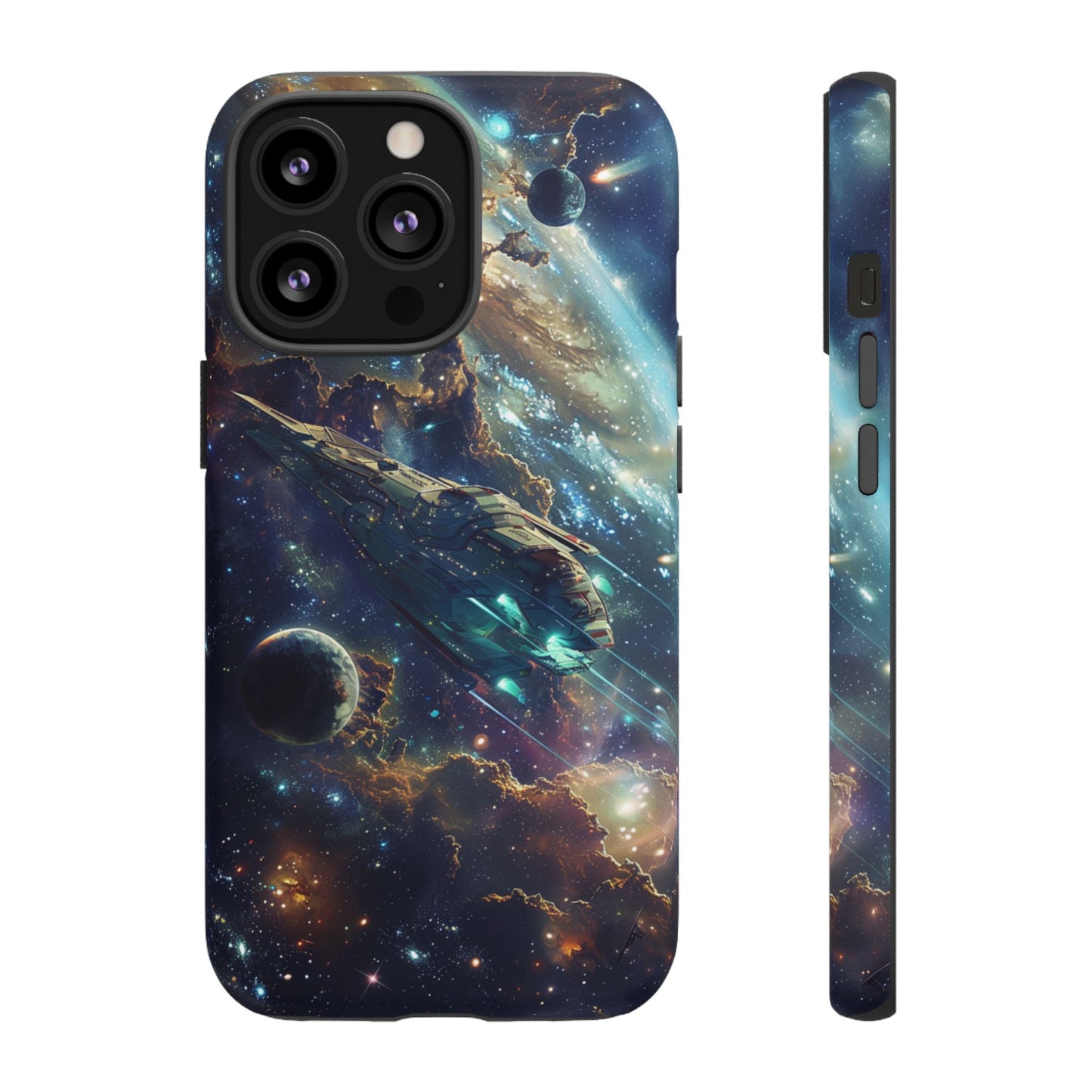 Galactic Voyage: Futuristic Spaceship - iPhone, Google Pixel, Samsung Galaxy