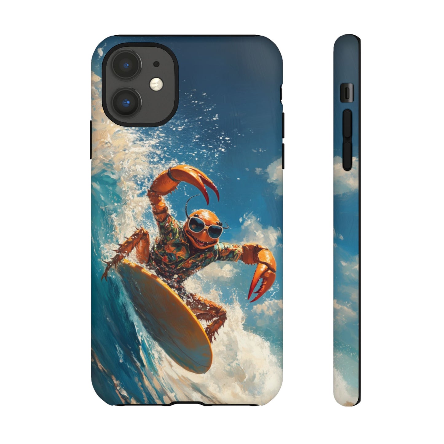 Surfing Crab - Tough iPhone Case