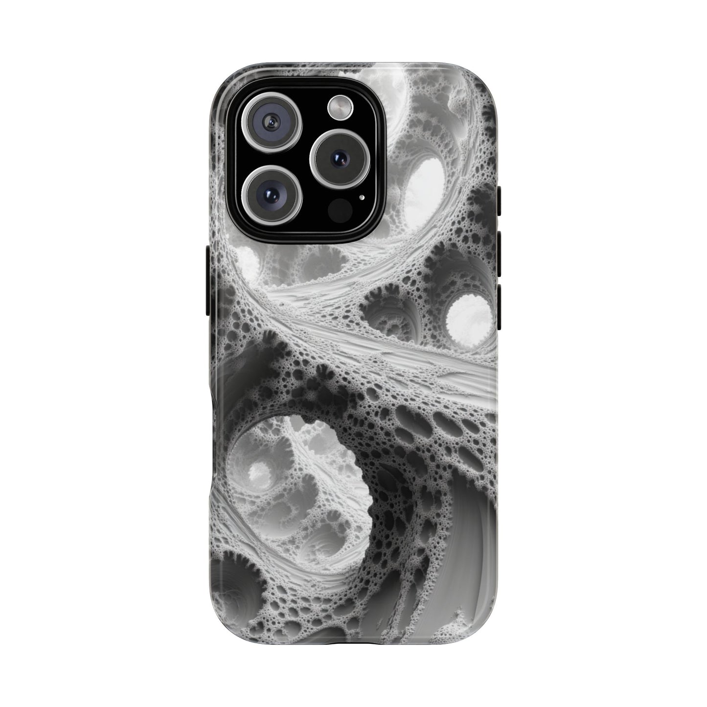 Monochrome Fractal – Tough iPhone Case