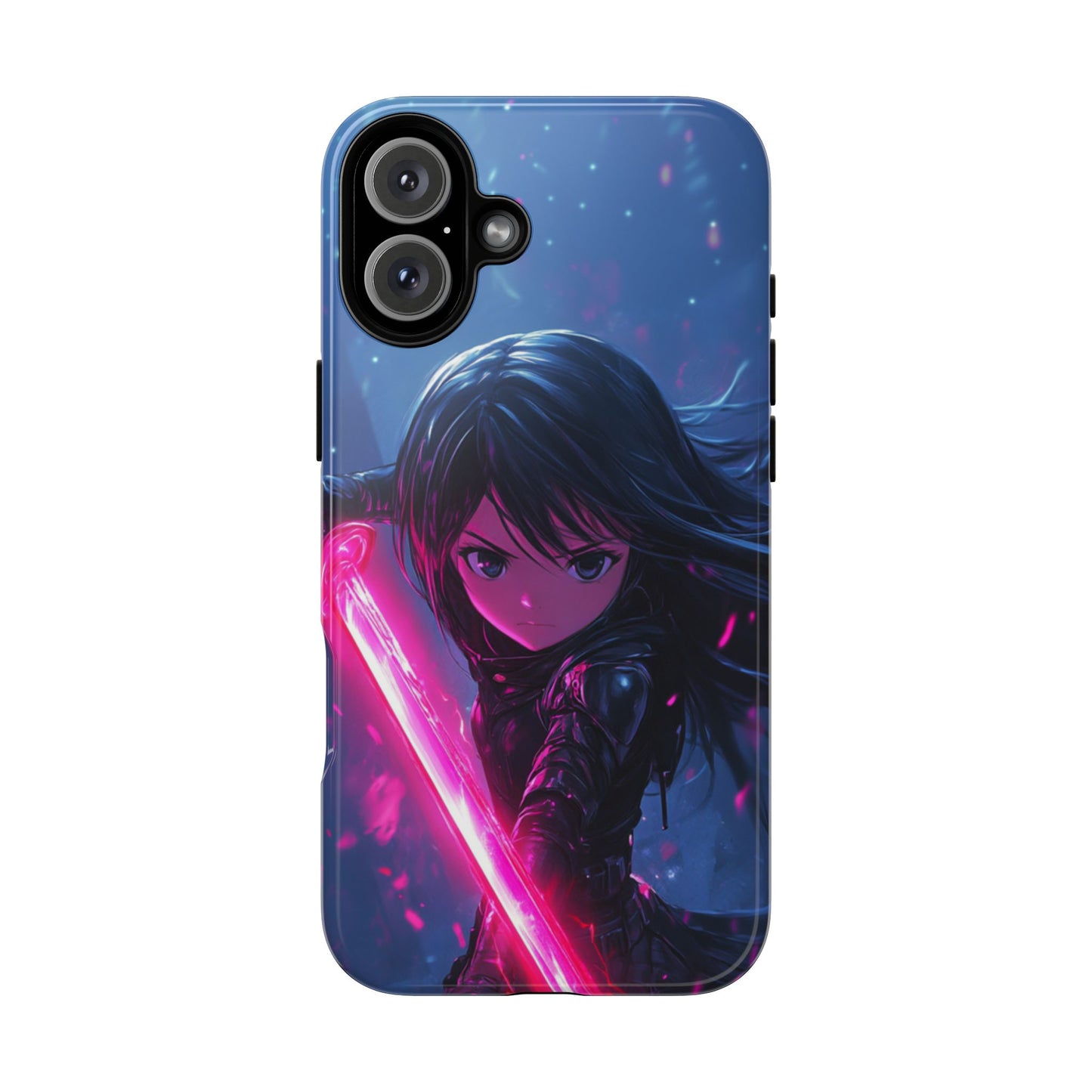 Neon Blade Warrior – Tough iPhone Case