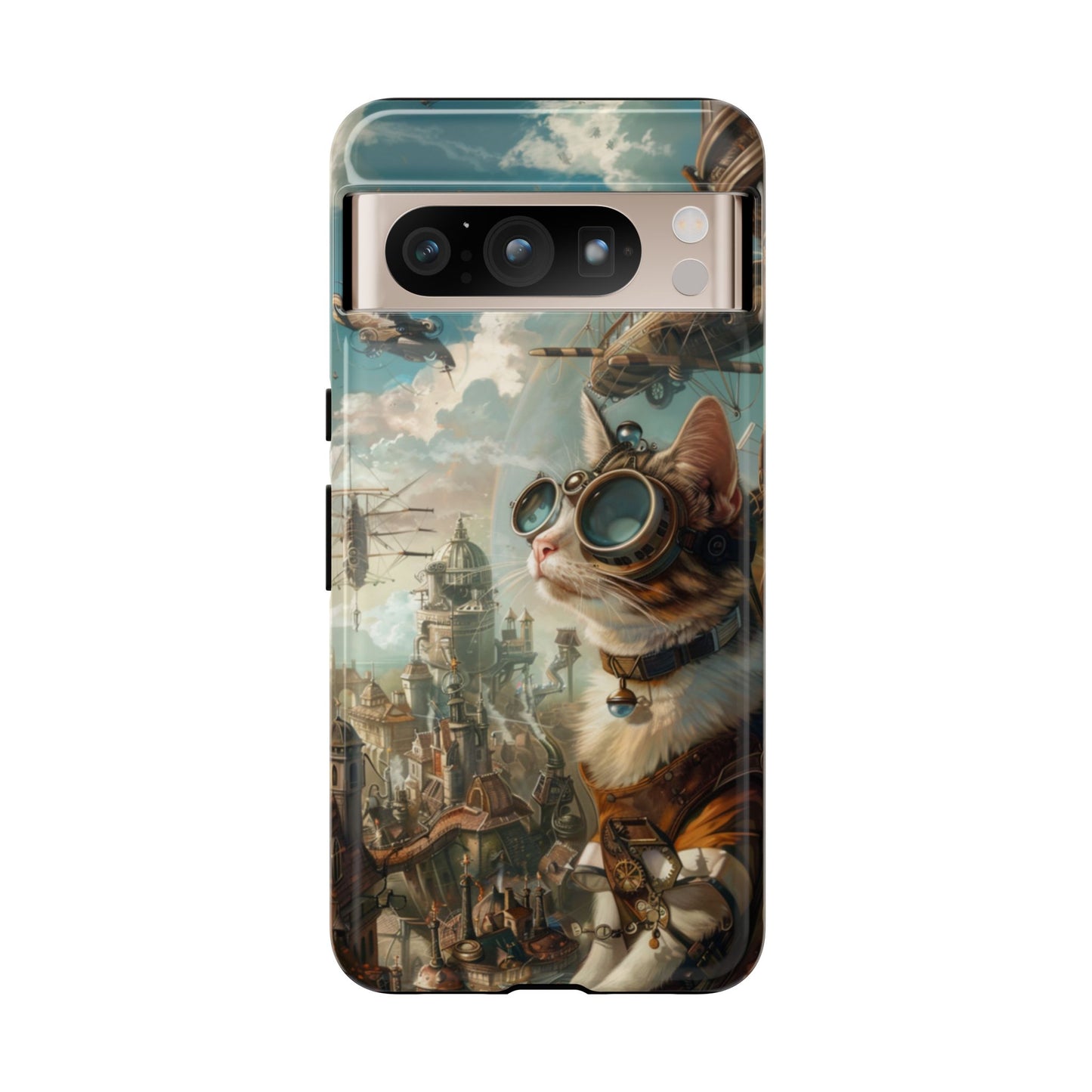 Steampunk Aviator Cat - Tough Google Pixel Case