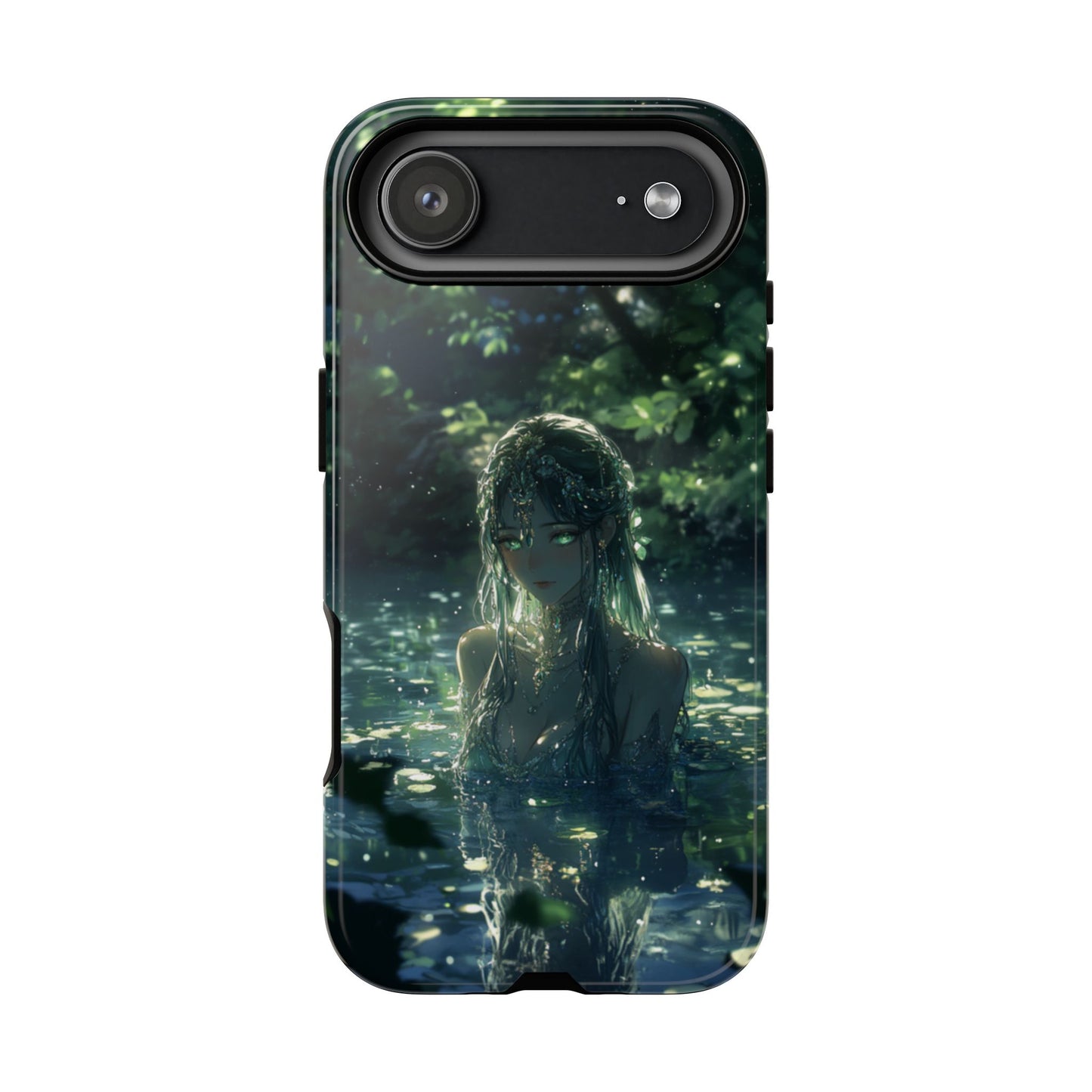 Forest Water Nymph Green Eyes Pond - Tough iPhone Case
