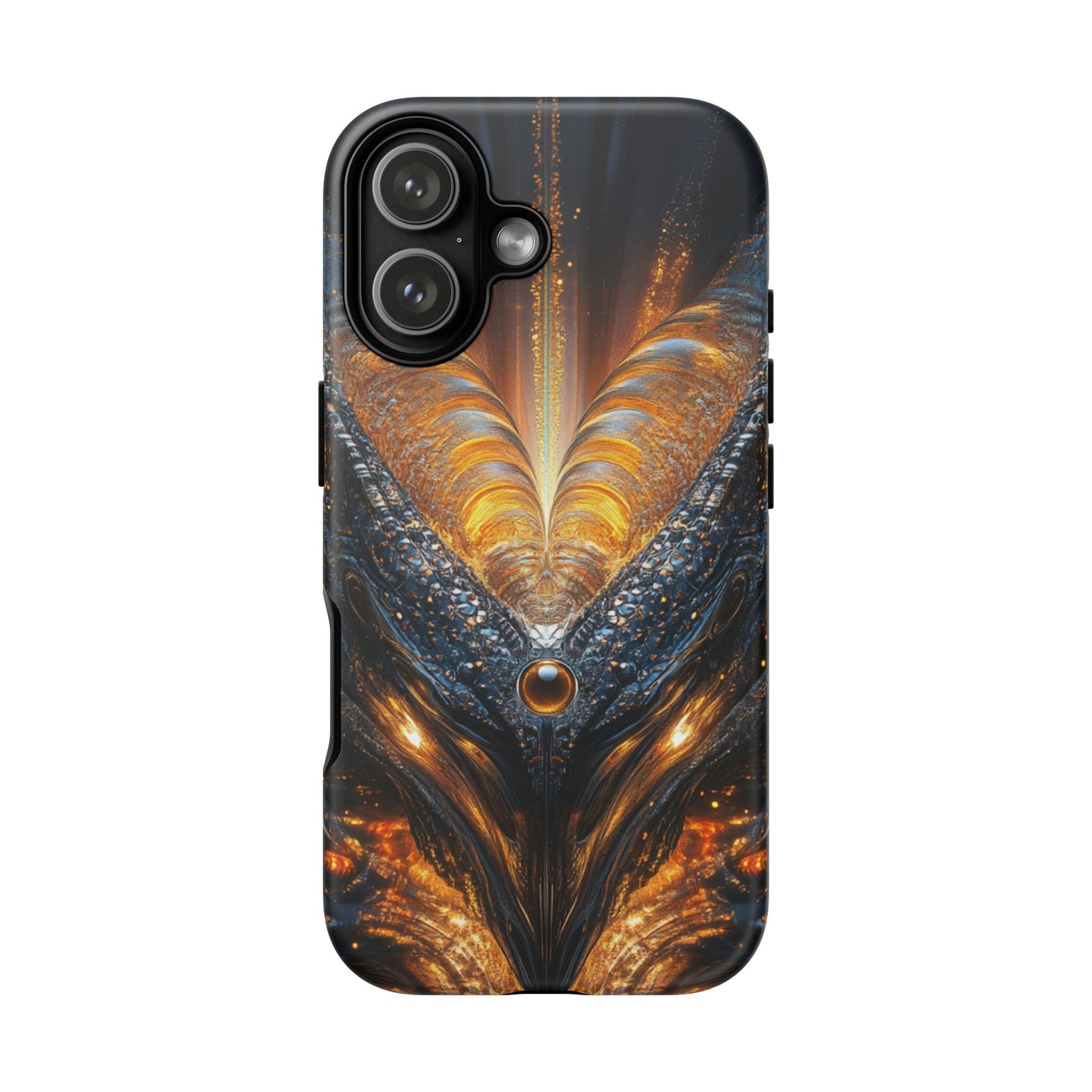 Obsidian Flare Fractal – Tough iPhone Case
