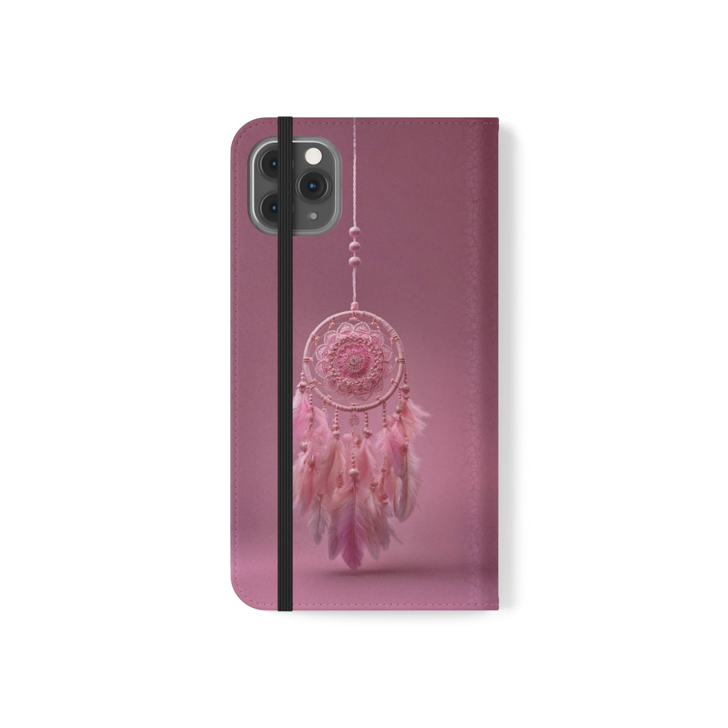 Pink Lace Dreamcatcher - Wallet Flip Case