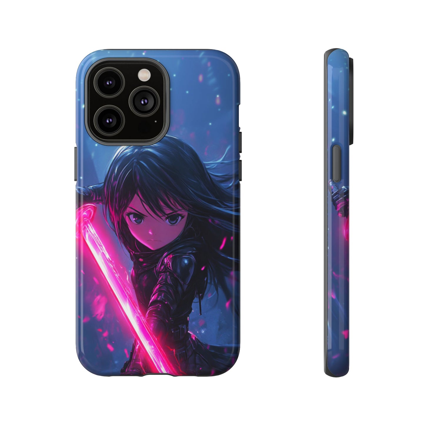 Neon Blade Warrior – Tough iPhone Case