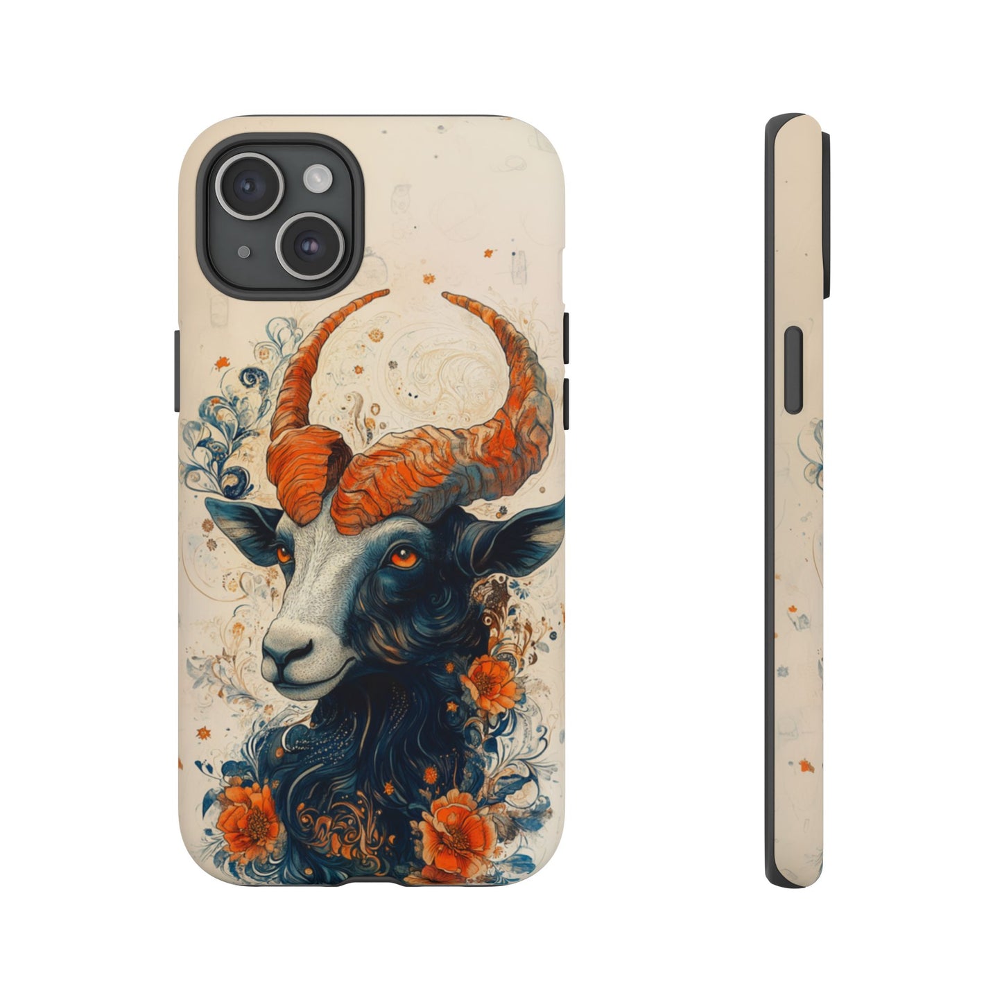 Capricorn Zodiac Artistic Floral Phone Case – iPhone, Google Pixel, Samsung Galaxy