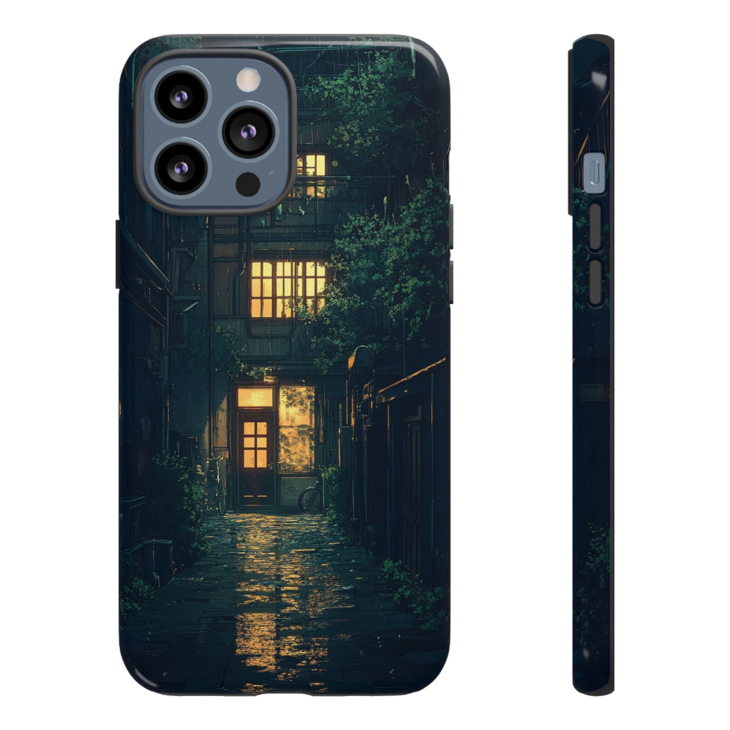 Rainy Alley - Tough iPhone Case