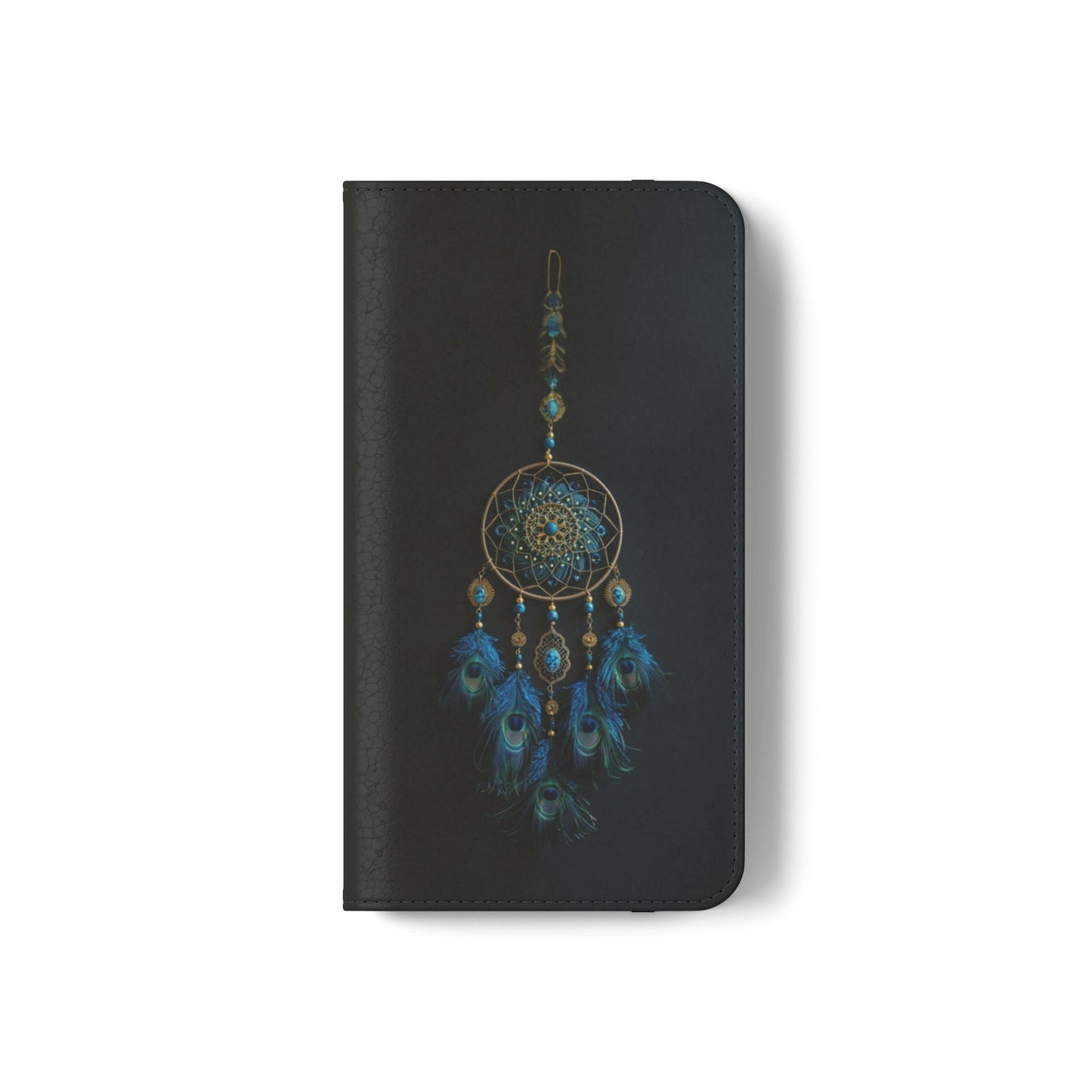 Peacock Feather Dreamcatcher - Wallet Flip Case