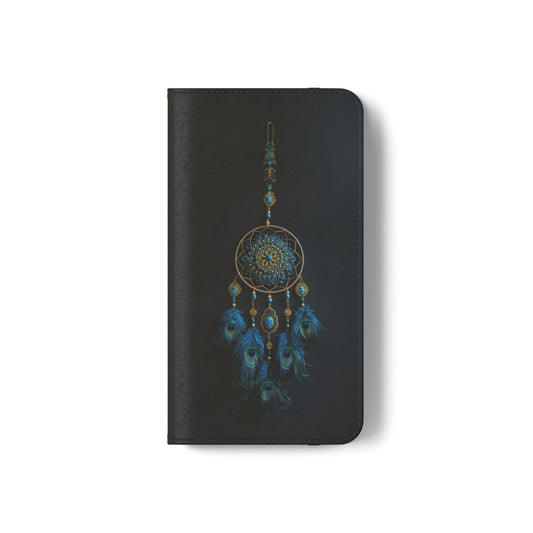 Peacock Feather Dreamcatcher - Wallet Flip Case