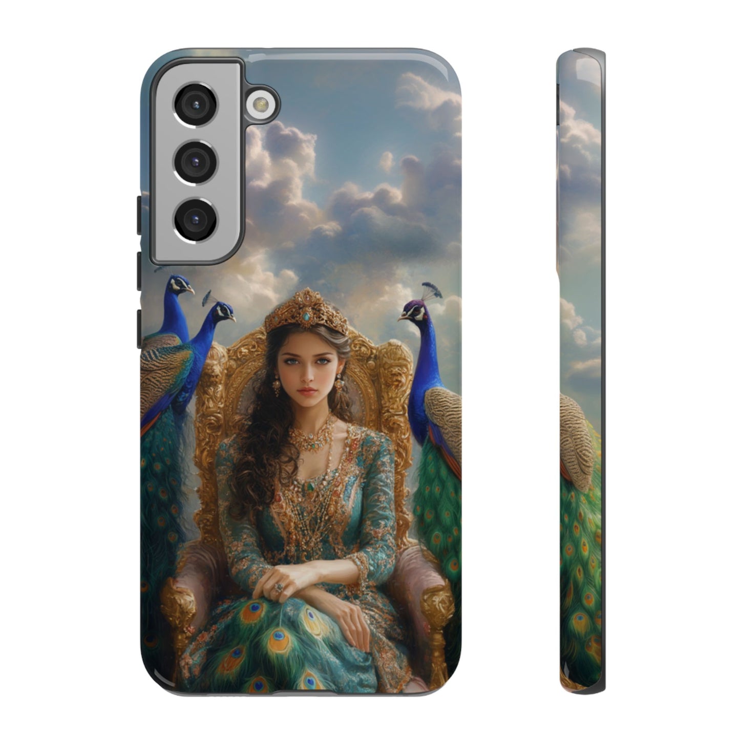 Hera Peacock Empress Golden Throne - Tough Samsung Galaxy Case