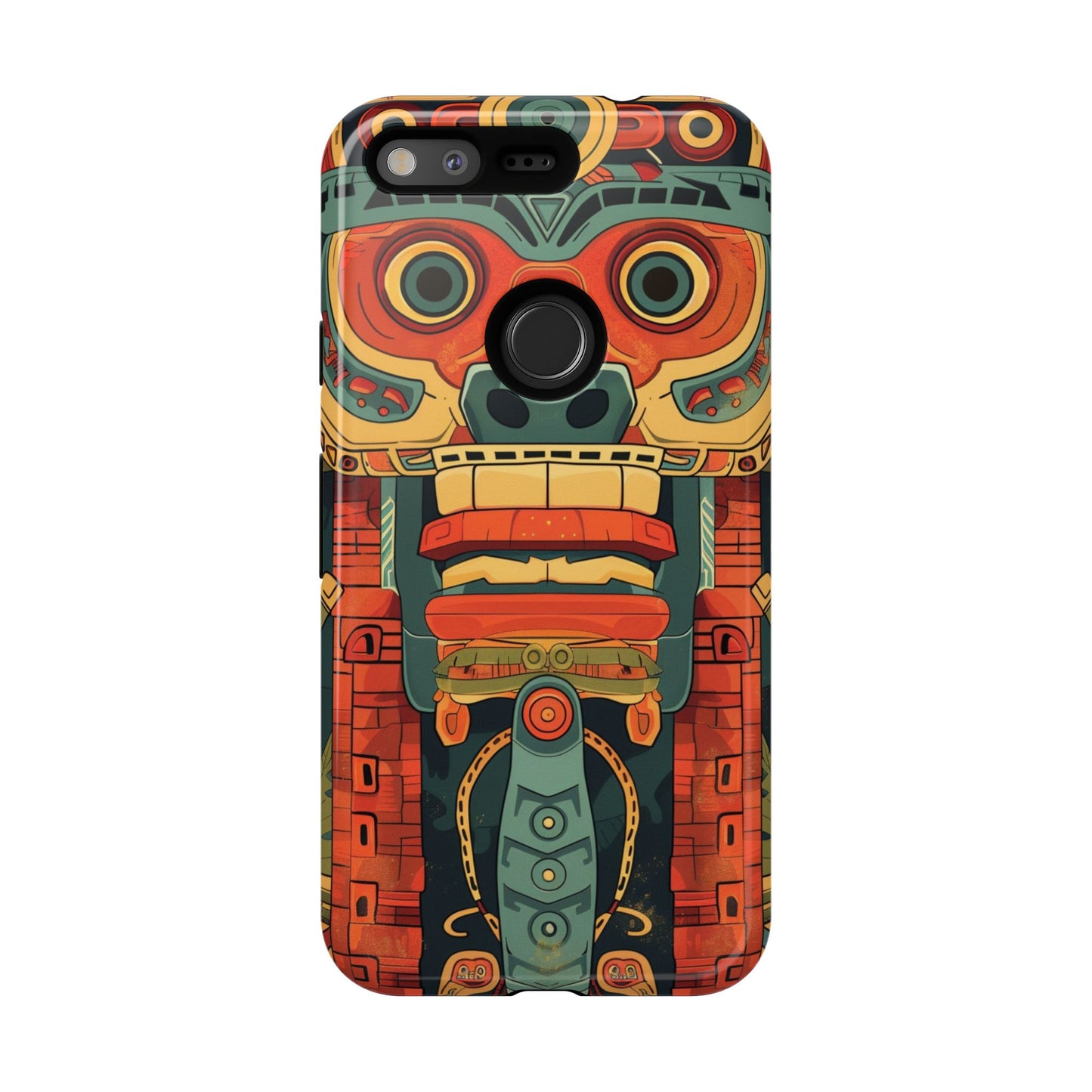 Aztec Totem Mask - Tough Google Pixel Case