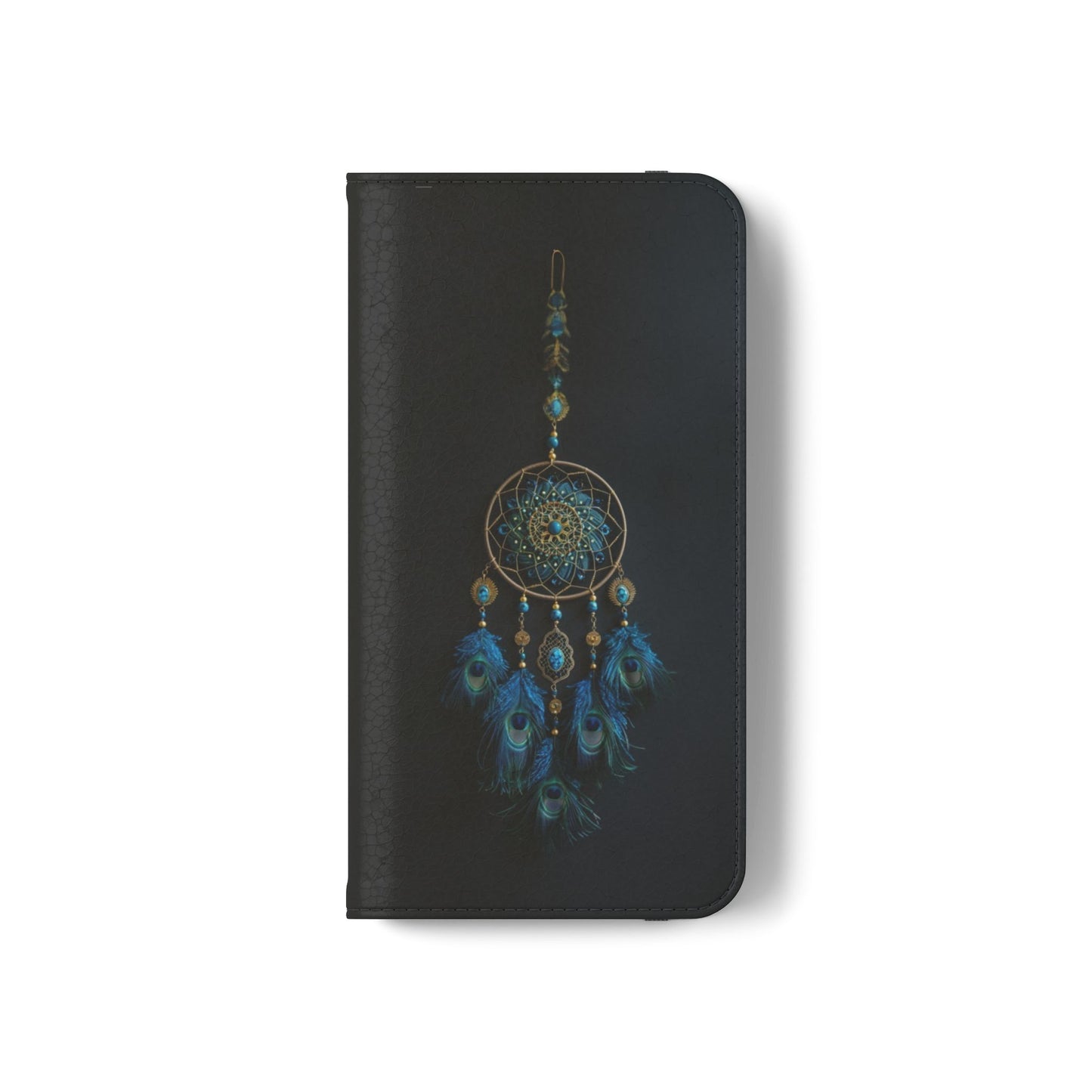 Peacock Feather Dreamcatcher - Wallet Flip Case
