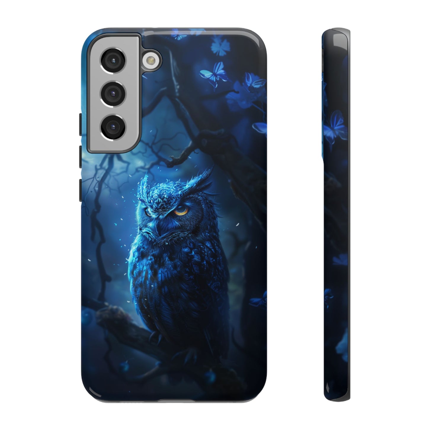 Azure Nocturne Owl – Tough Samsung Galaxy Case