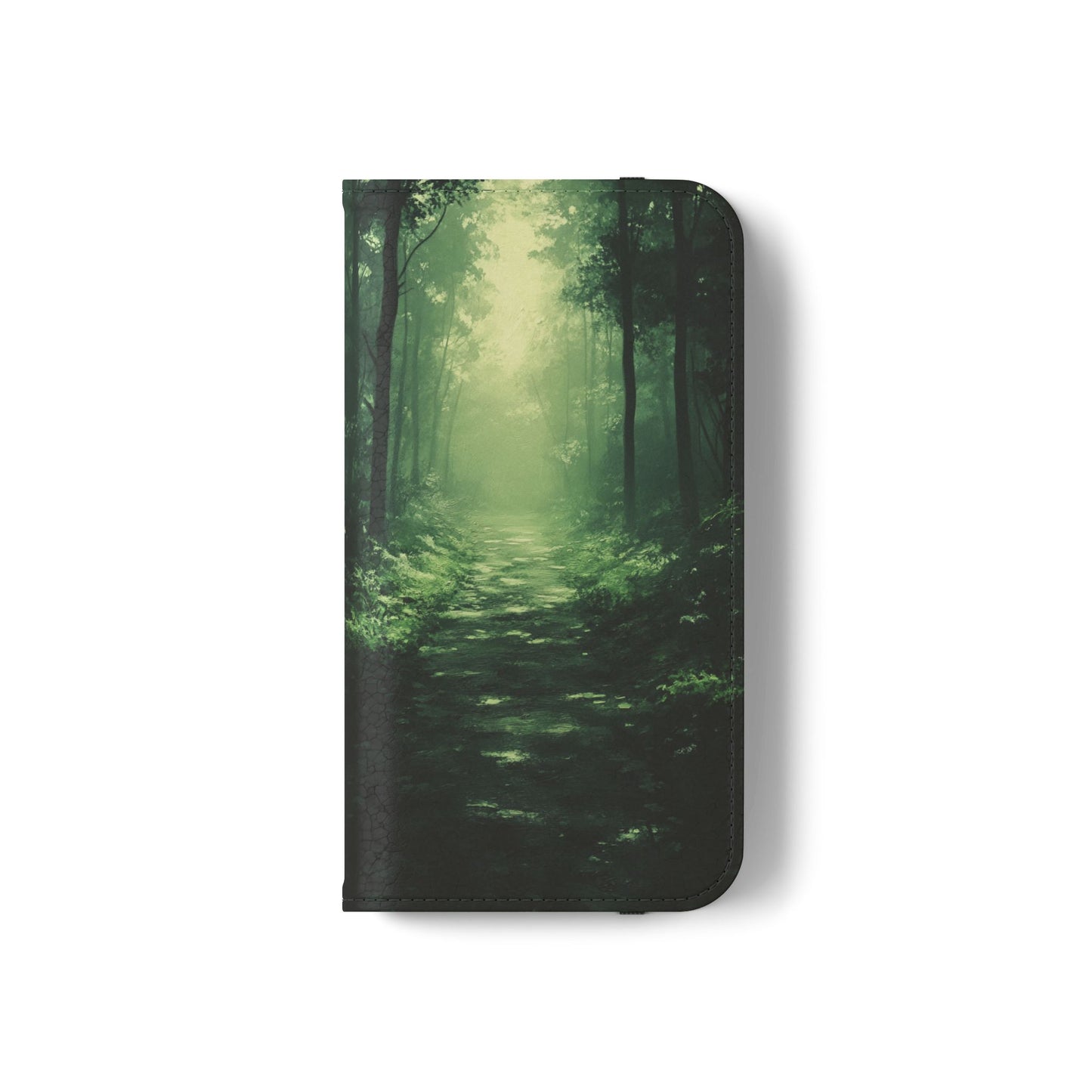 Emerald Mist Forest Path - Wallet Flip Case