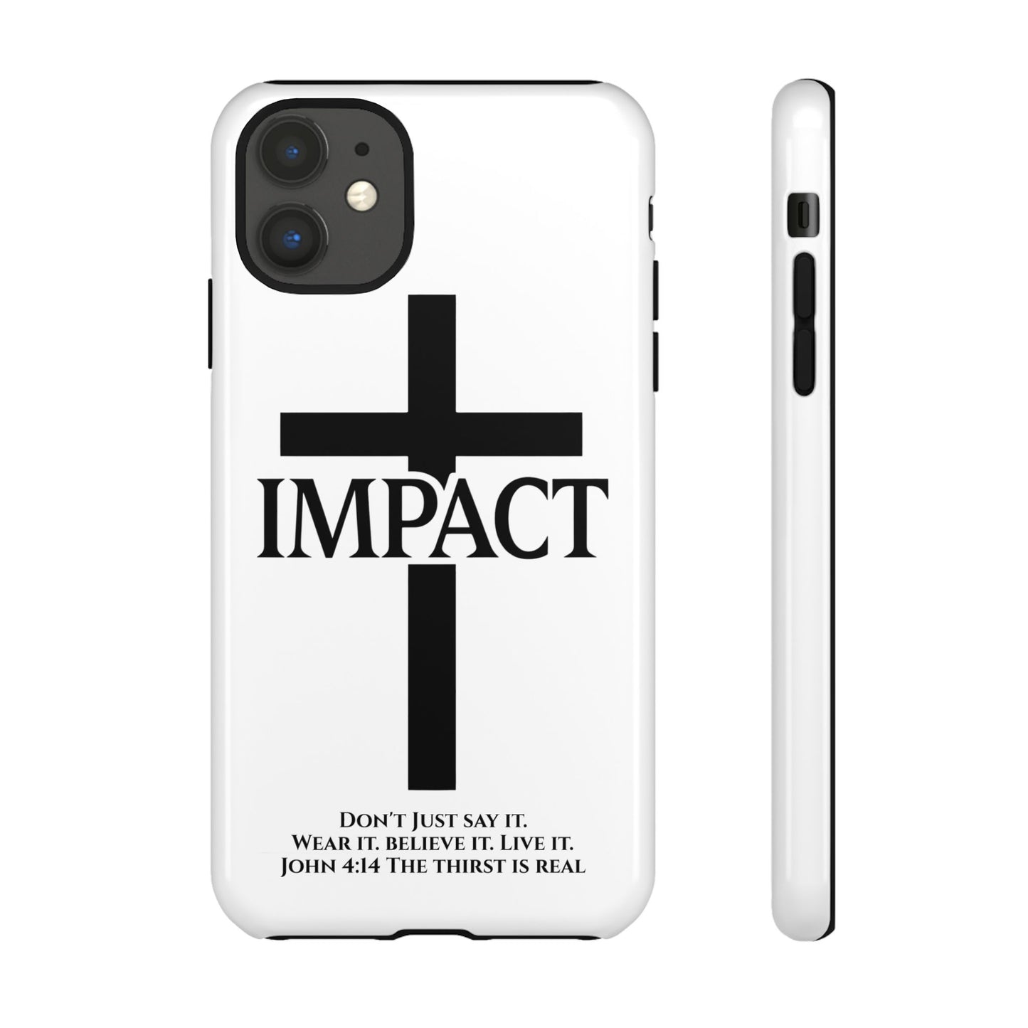 Impact White - Tough iPhone Case