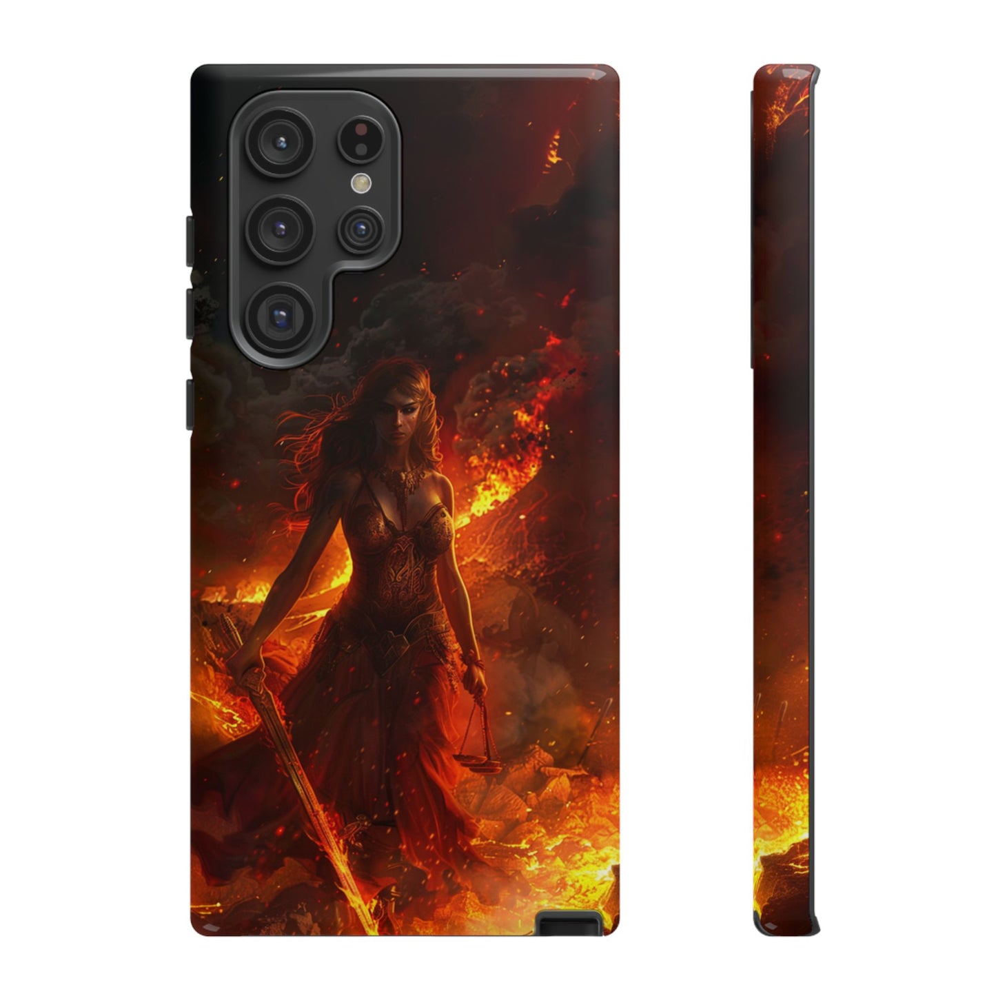 Fiery Goddess Nemesis Phone Case - iPhone, Google Pixel, Samsung Galaxy