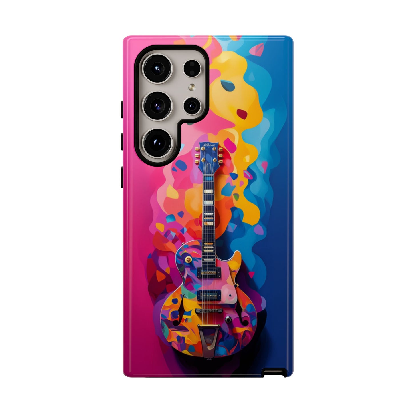 Vibrant Abstract Guitar Phone Case - iPhone, Google Pixel, Samsung Galaxy