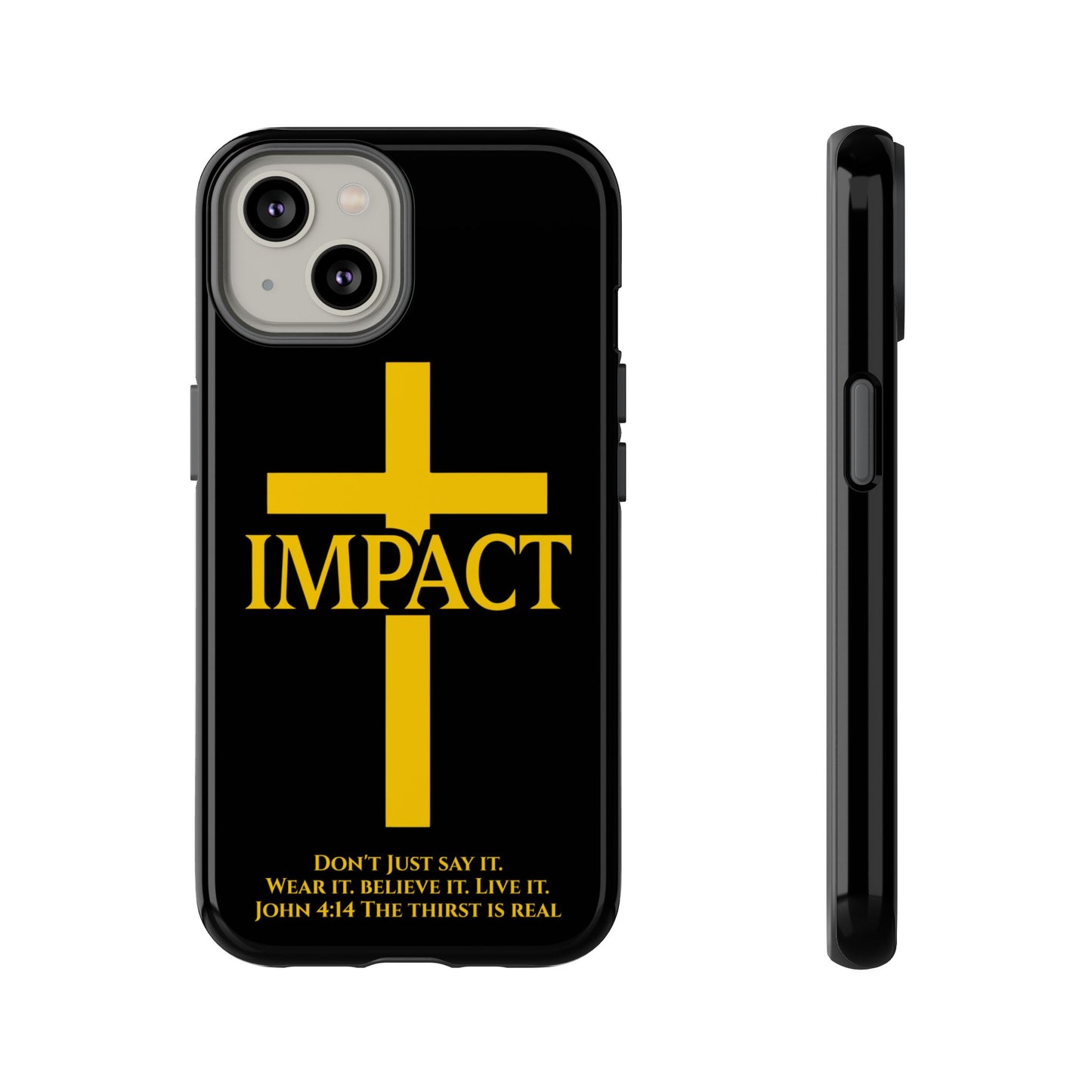 Impact Black/Gold - Tough iPhone Case