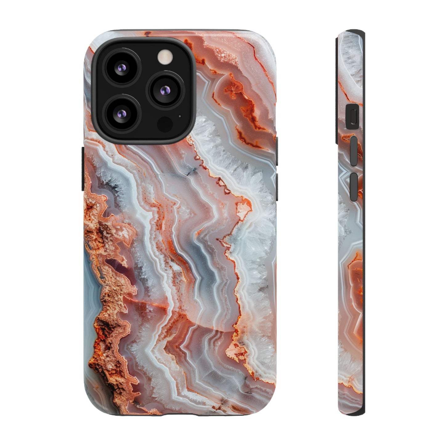 Rose Agate Currents – Tough iPhone Case