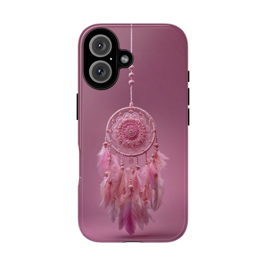 Pink Lace Dreamcatcher - Tough iPhone Case