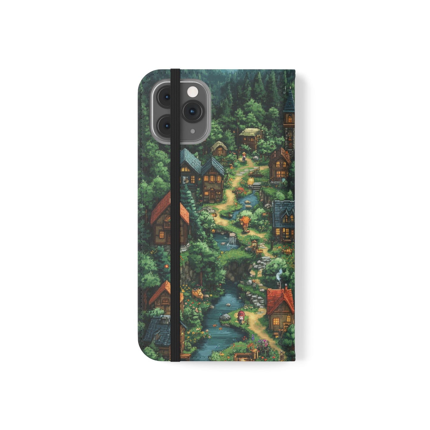 Pixel Forest Hamlet - Wallet Flip Case