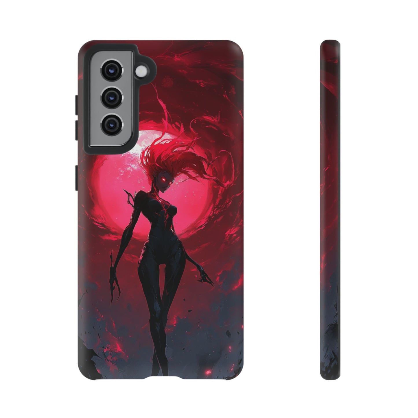 Crimson Eclipse Gothic Gaming Phone Case - iPhone, Google Pixel, Samsung Galaxy