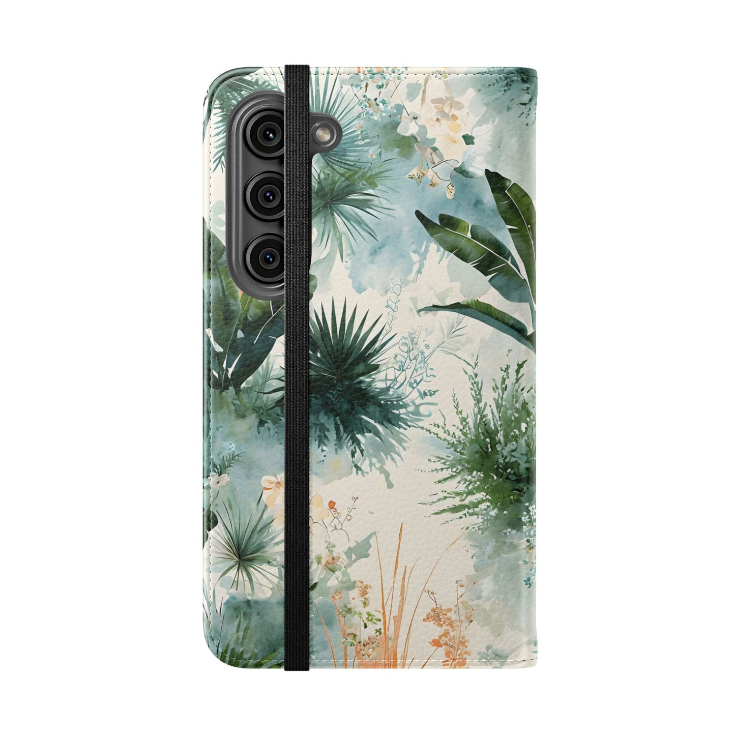 Tropical Botanical Watercolor - Wallet Flip Case