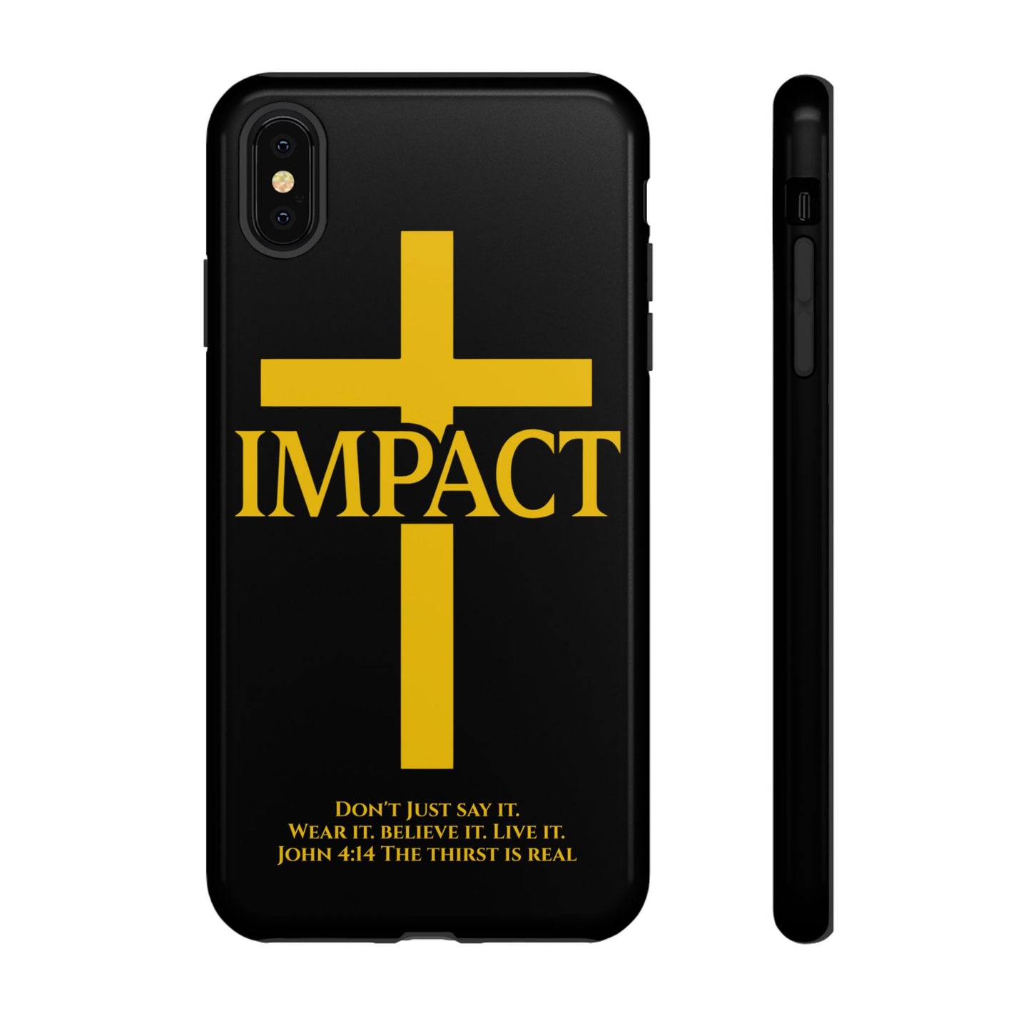 Impact Black/Gold - Tough iPhone Case