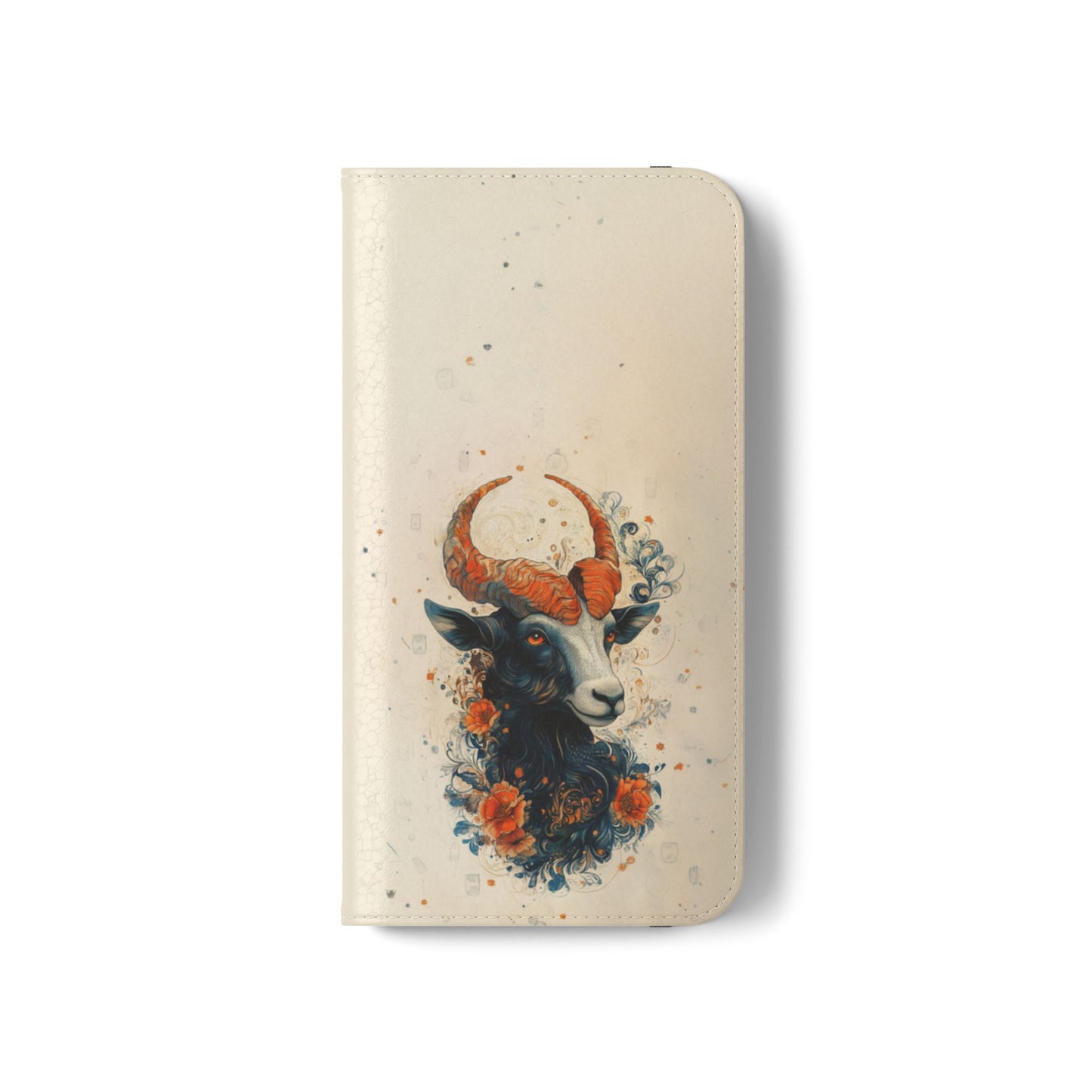 Capricorn Celestial Goat - Wallet Flip Case