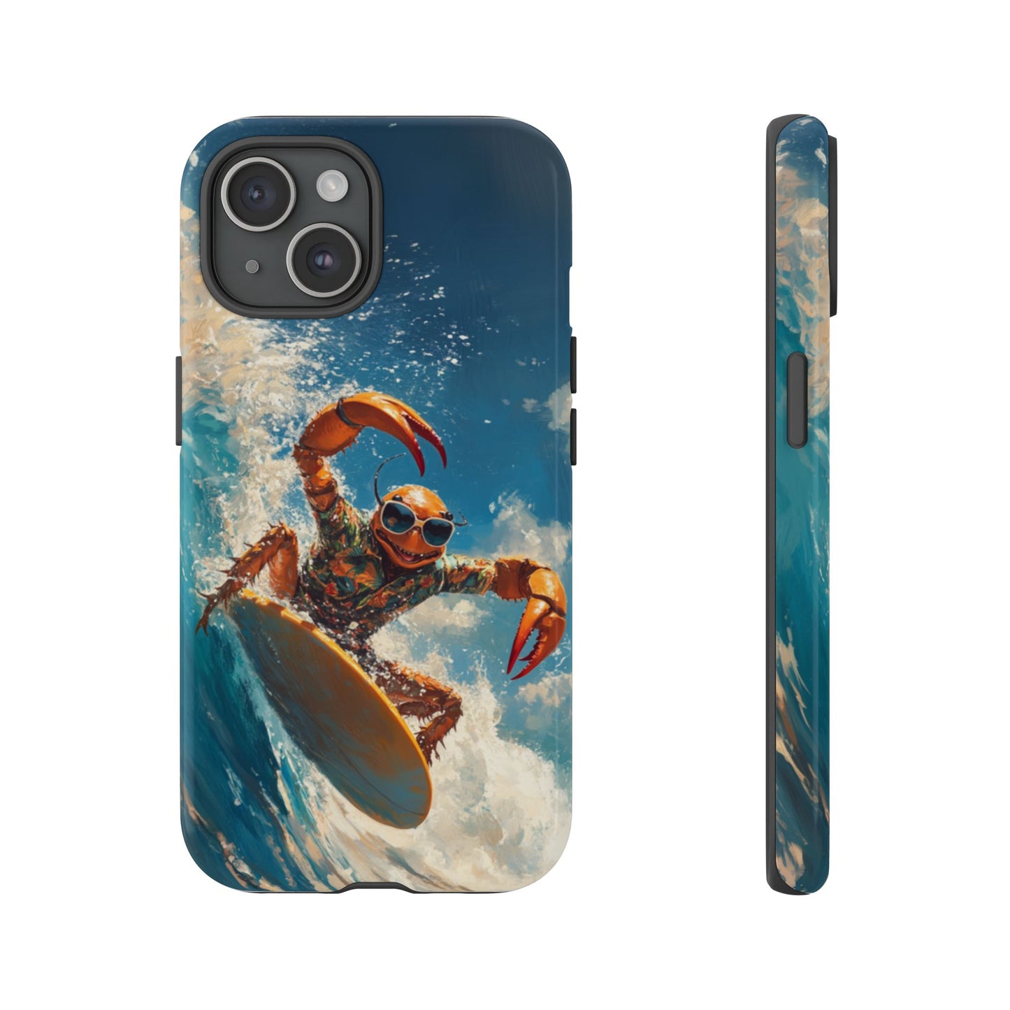 Surfing Crab - Tough iPhone Case