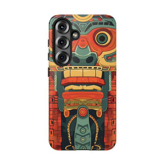 Aztec Totem Mask - Tough Samsung Galaxy Case