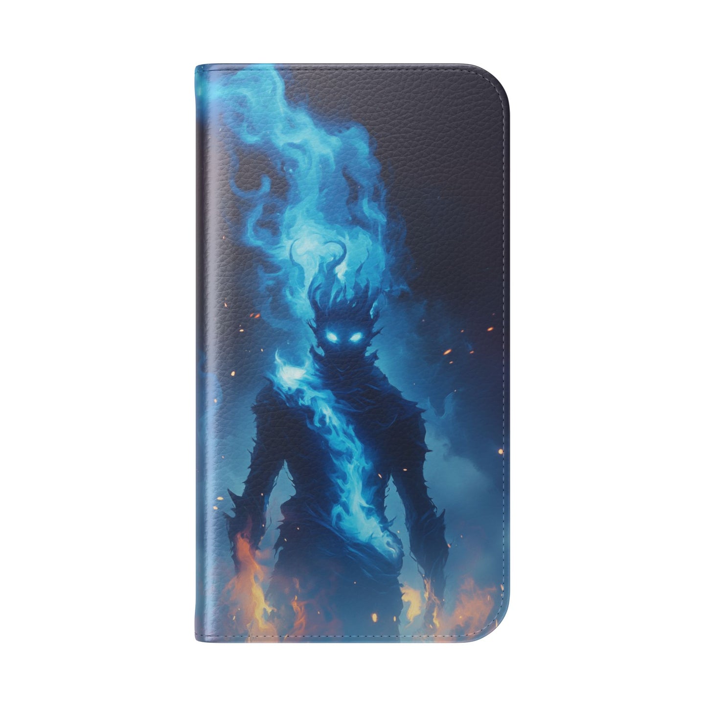 Blue Flame Spirit - Wallet Flip Case