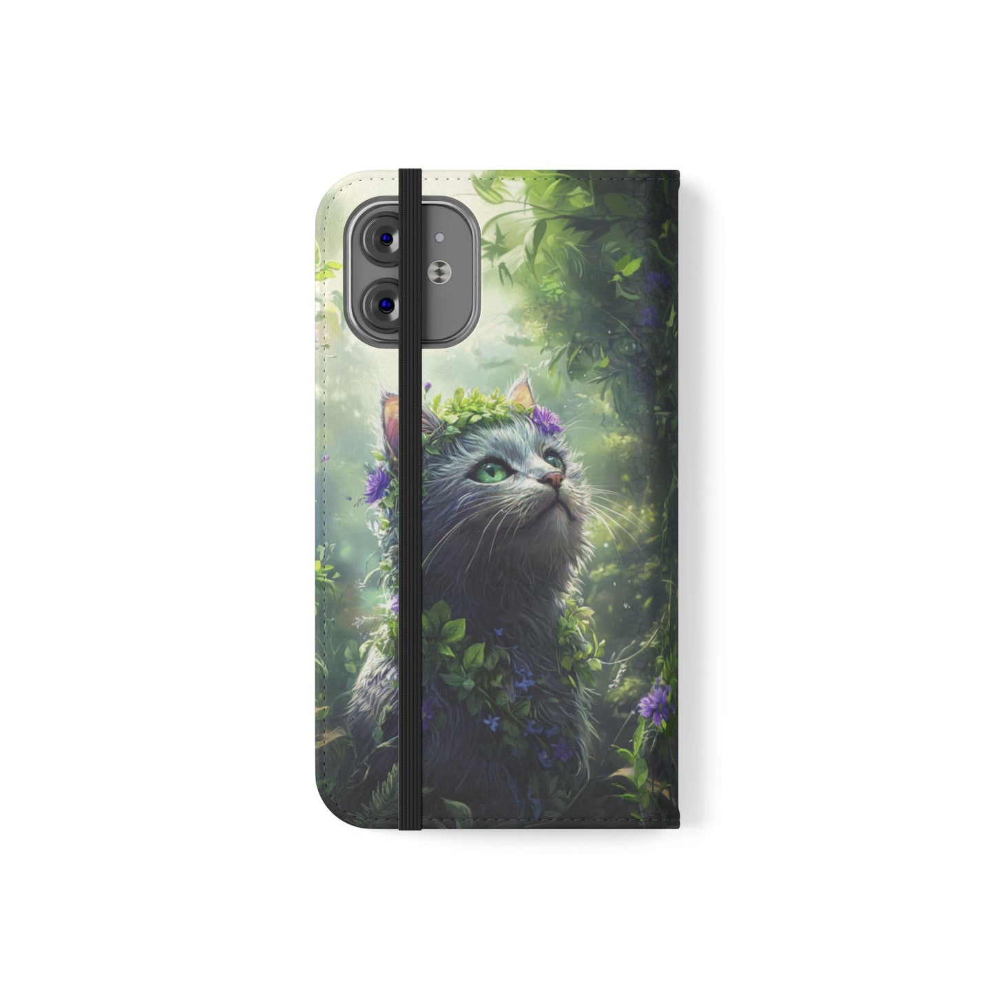 Forest Spirit Cat - Wallet Flip Case