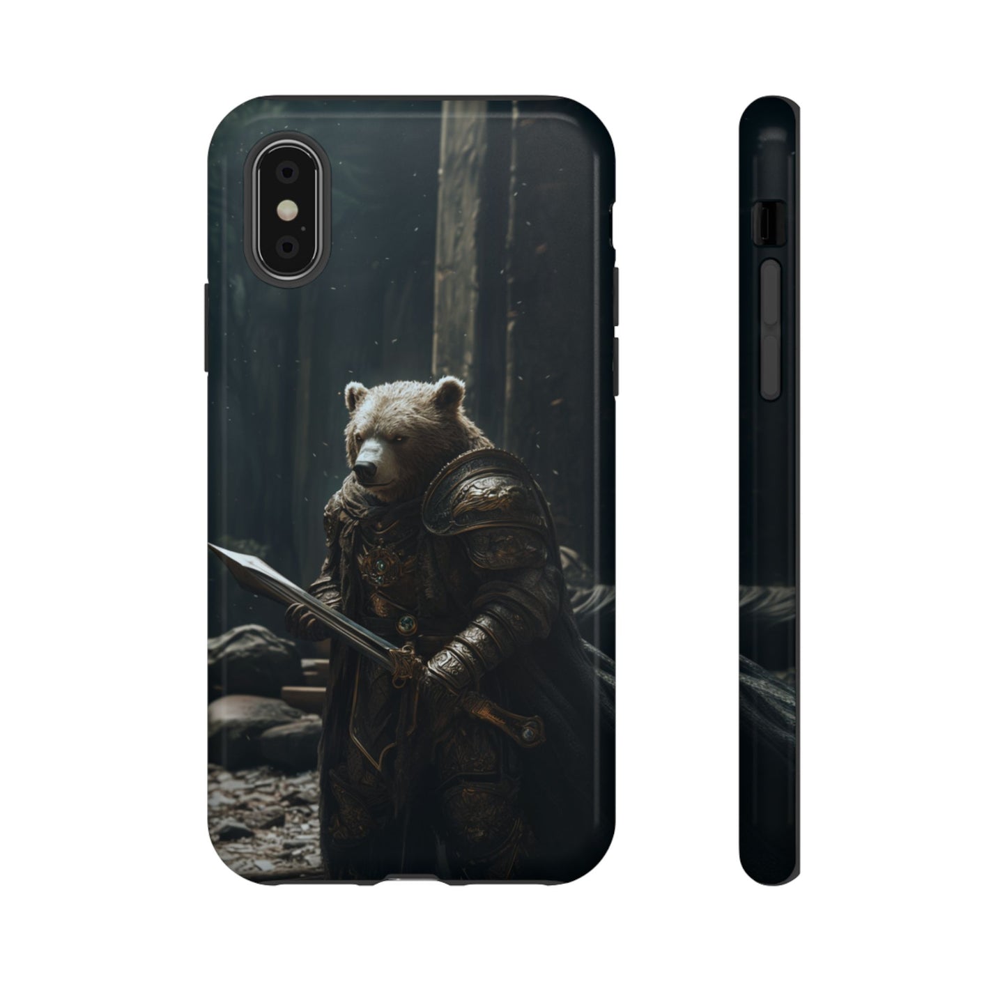 Medieval Bear Warrior Knight - Tough iPhone Case
