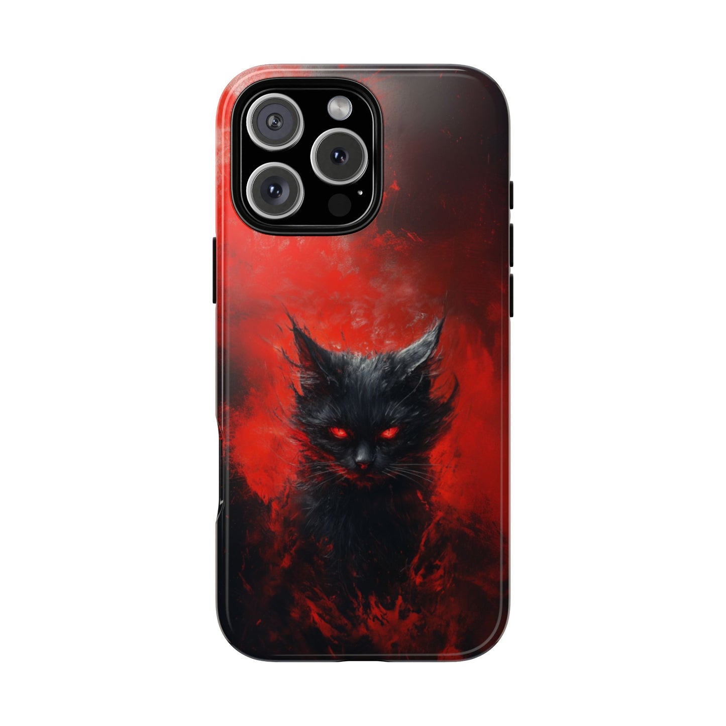 Fire Demon Black Cat - Tough iPhone Case