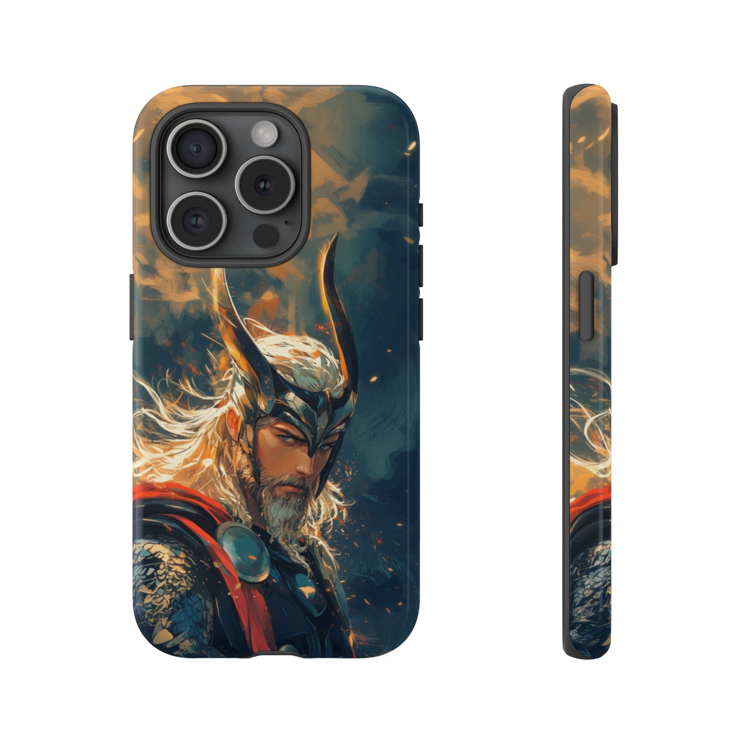 Storm-Bringer: Epic Thor Anime-Style Phone Case - iPhone, Google Pixel, Samsung