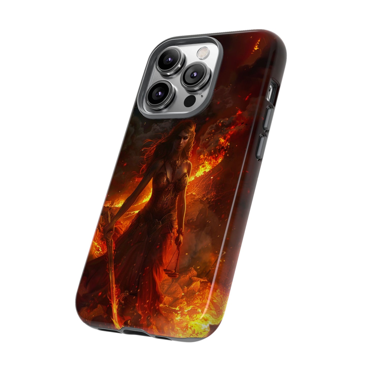 Fiery Goddess Nemesis Phone Case - iPhone, Google Pixel, Samsung Galaxy