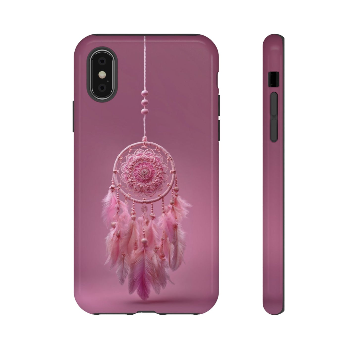 Pink Lace Dreamcatcher - Tough iPhone Case