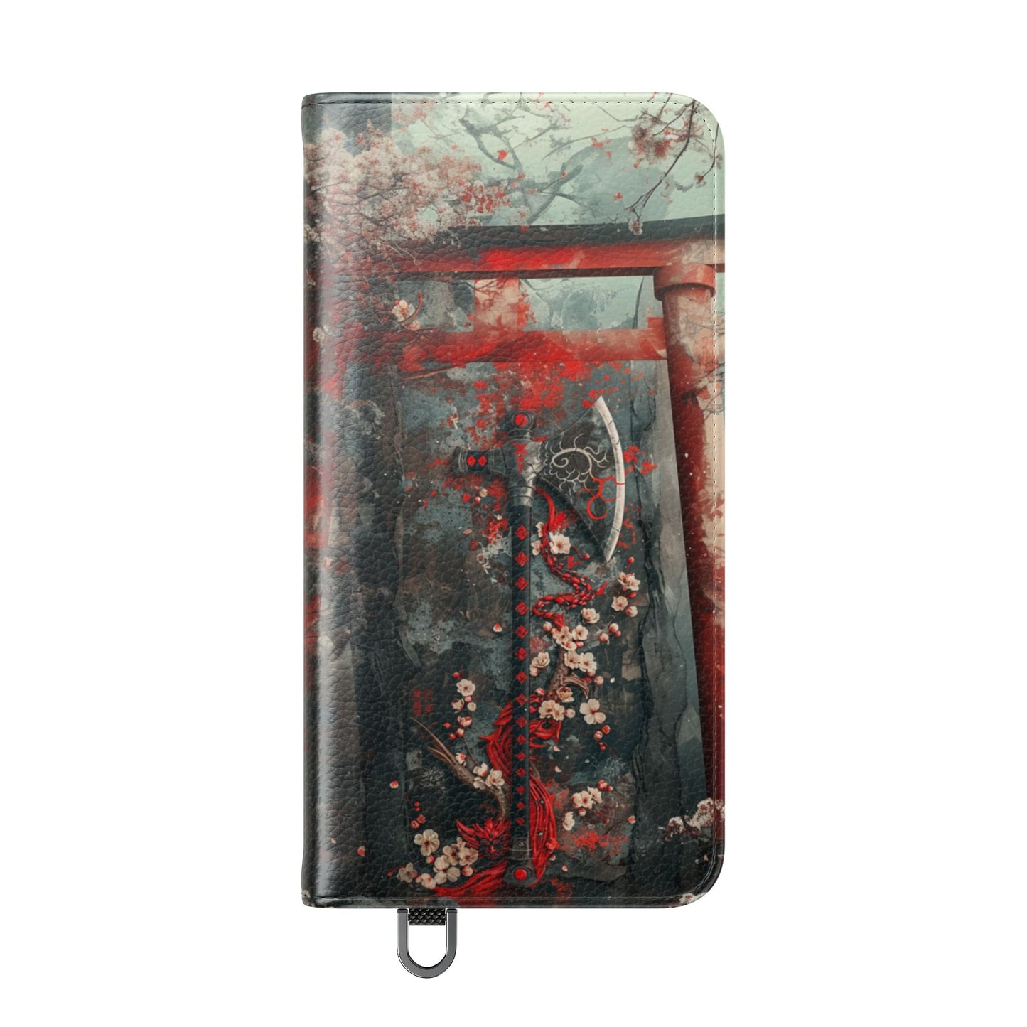 Sakura Warrior Axe - Wallet Flip Case
