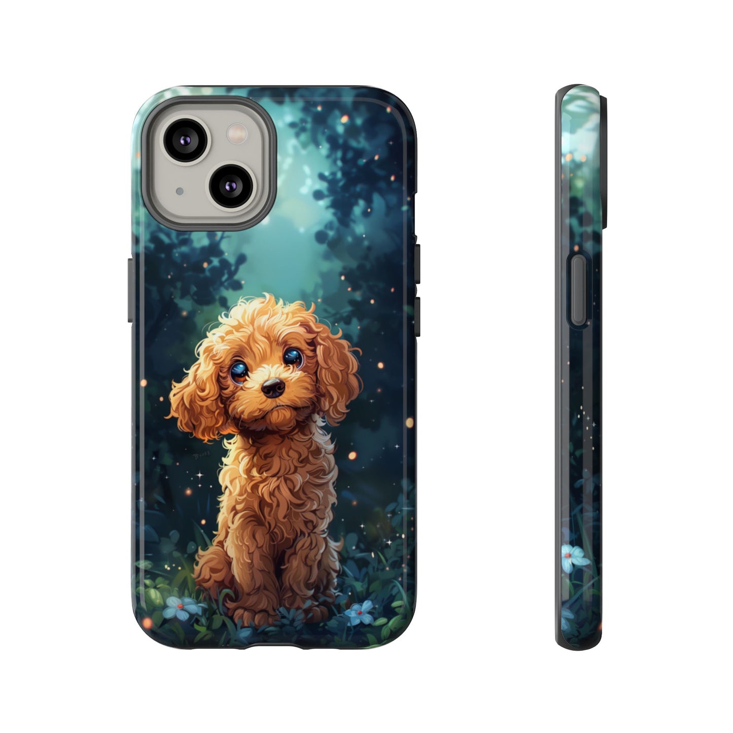 Forest Poodle - Tough iPhone Case